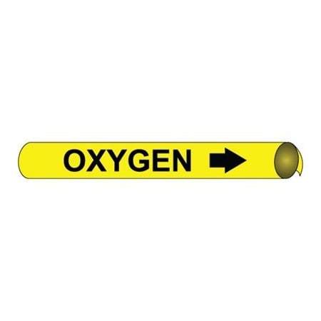 Nmc Pipemarker Precoiled, Oxygen B/Y, Fits 4 E4079